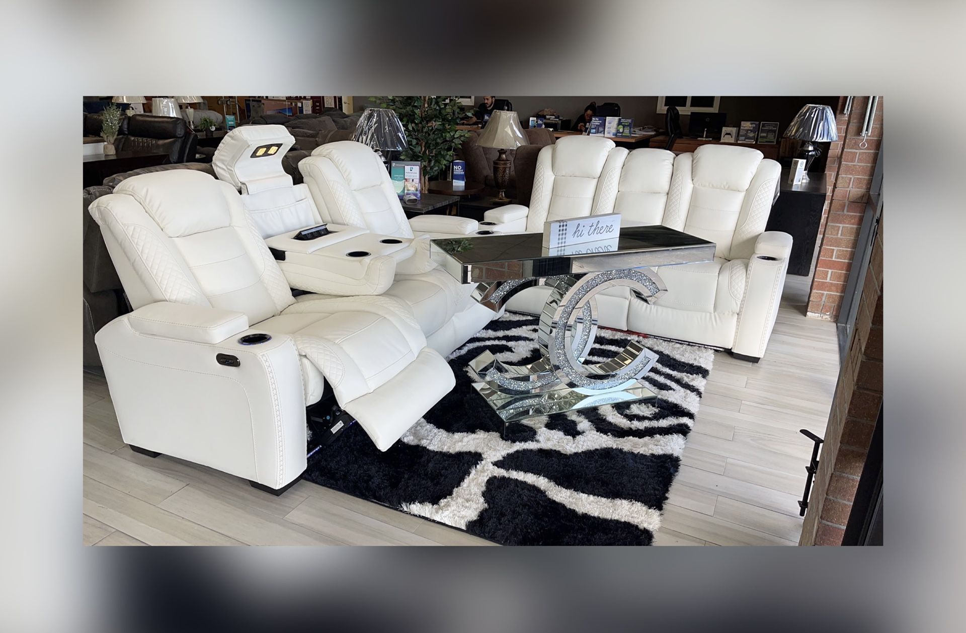 Ashley Party Time Power Recliner Sofa&Loveseat Set 🔥 Finance available! Fastest delivery process 🚚