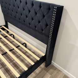 King Velvet Bed Frame 
