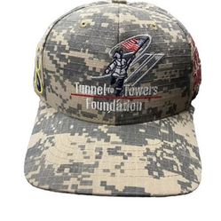 Title:   Tunnels To Towers Foundation Embroidered Graphic Camo Baseball Hat Cap One Size