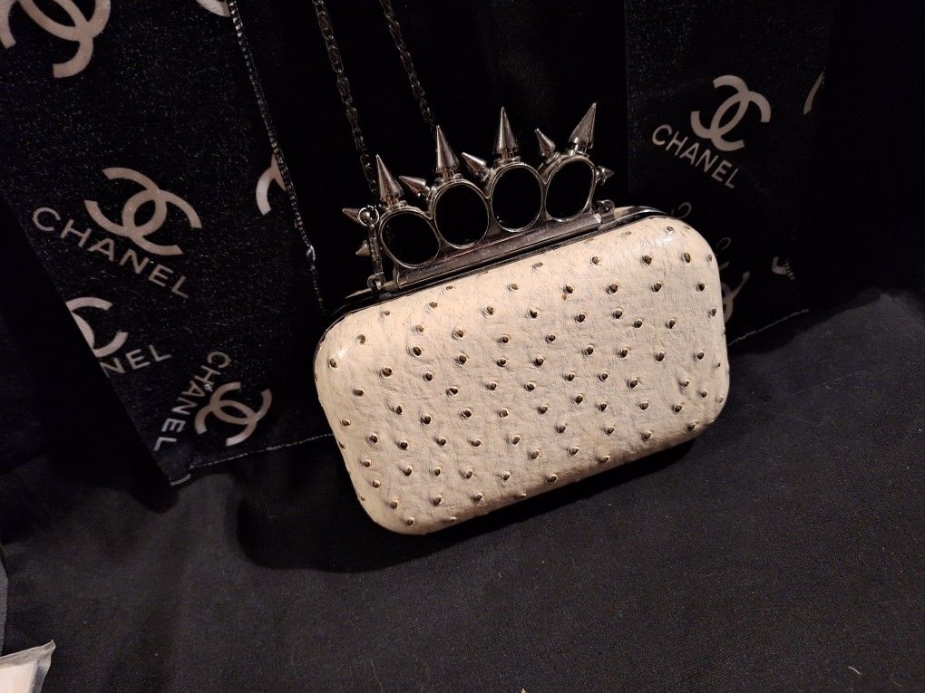 Spiked Knuckle Clutch Purse