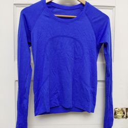Blue Lululemon Long Sleeve  Shirt