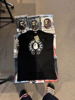 BAPE x Chrome Hearts Black Graphic T-Shirt