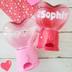 Cute Heart Shaped Candy Dispenser | Valentine's Gift Party Favors 