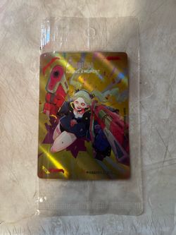 Rebecca cyberpunk promo with demo deck, anime expo 2026 exclusive