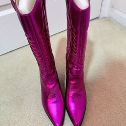 Pink Cowboy Boots 