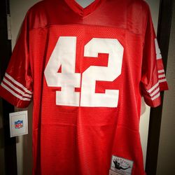 San Francisco 49ers #42 Ronnie Lott Retro Football Jersey - S.M.L.XL.2X.3X