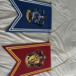 Ravenclaw and Gryffindor banisters