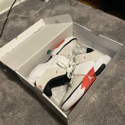 Nike Jordan Take Five White & Red 9.5 Mens Athletic Shoes
