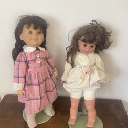 Vintage1980s  Dolls 22" and 23" 