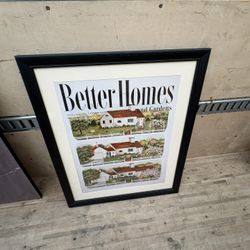 Framed Vintage “Better Homes and Gardens” Print