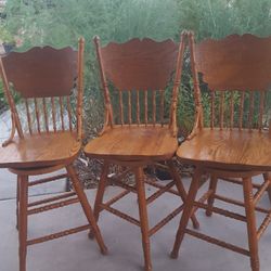 Solid Oak Chairs 40