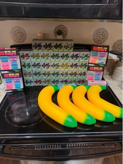Nee doh, Mine Craft jelly cubes,squish bananas and butter Lot!!