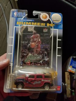 LeBron James 2004 hummer toy with card