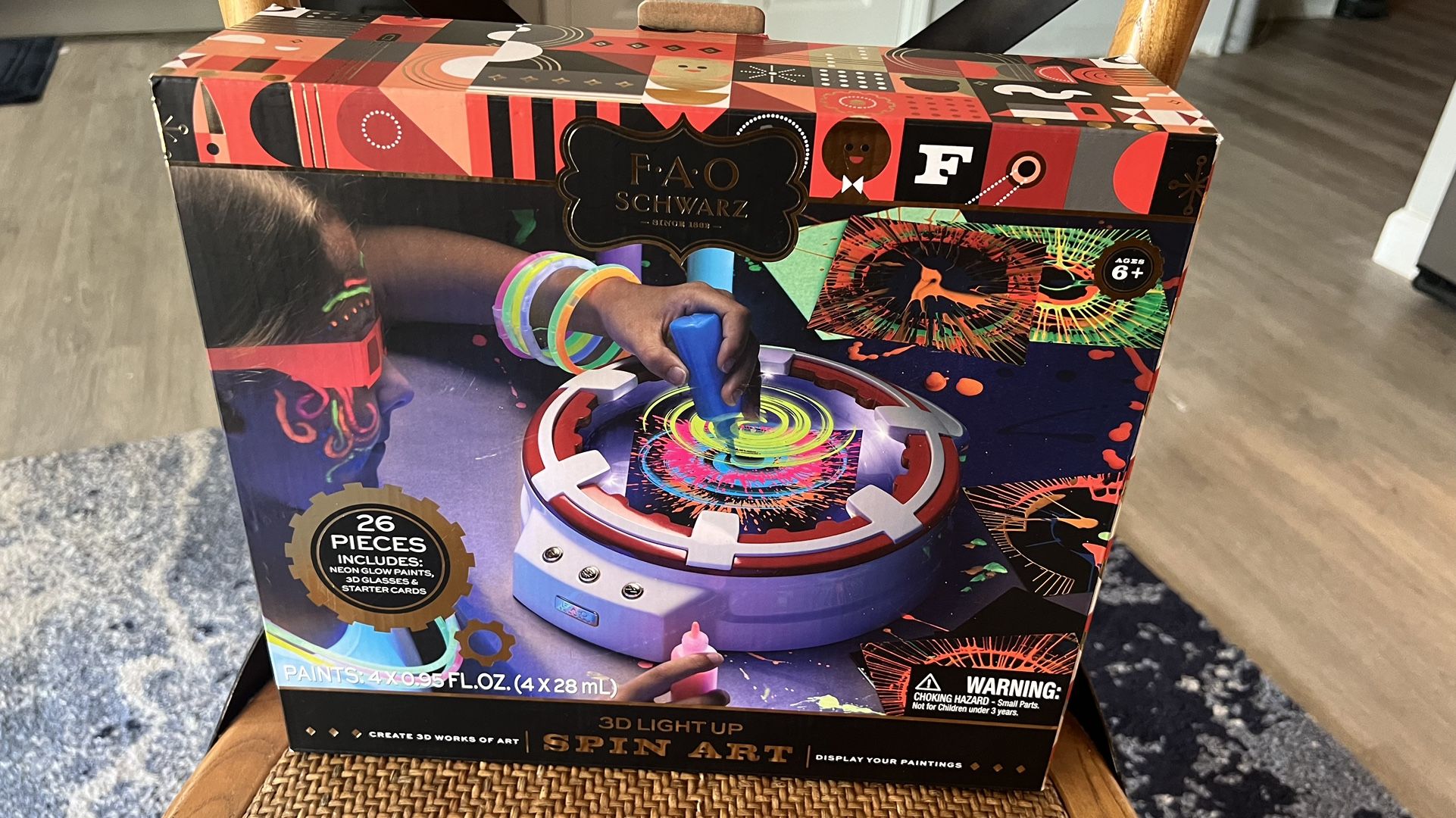 3D Light Up Spin Art