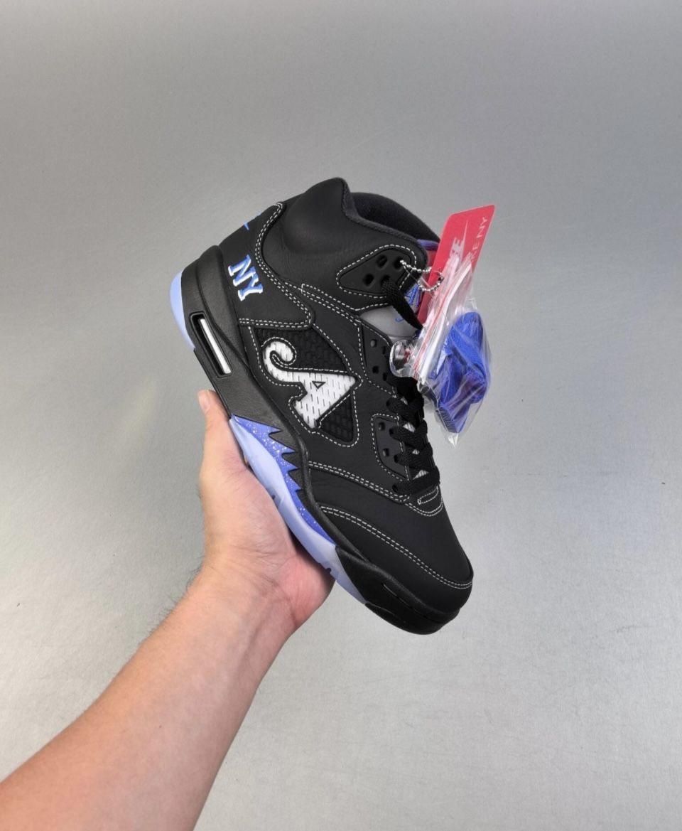🔥 Jordan 5 Awake NY “Black/Racer Blue”