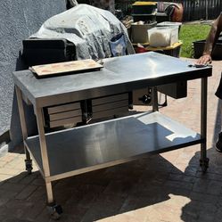 Mobile Stainless steel Work table 