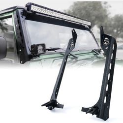 50" Jeep Wrangler JK Light Bar Mounting Brackets