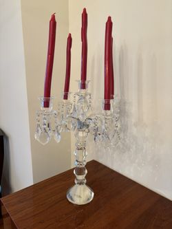 Crystal candlestick chandelier