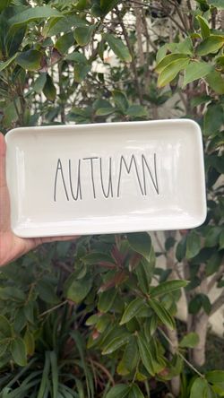 Rae Dunn AUTUMN Ceramic Tray