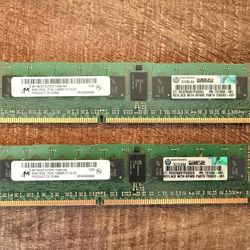 2x Micron 8GB RAM, DDR3-1600 ECC Registered 