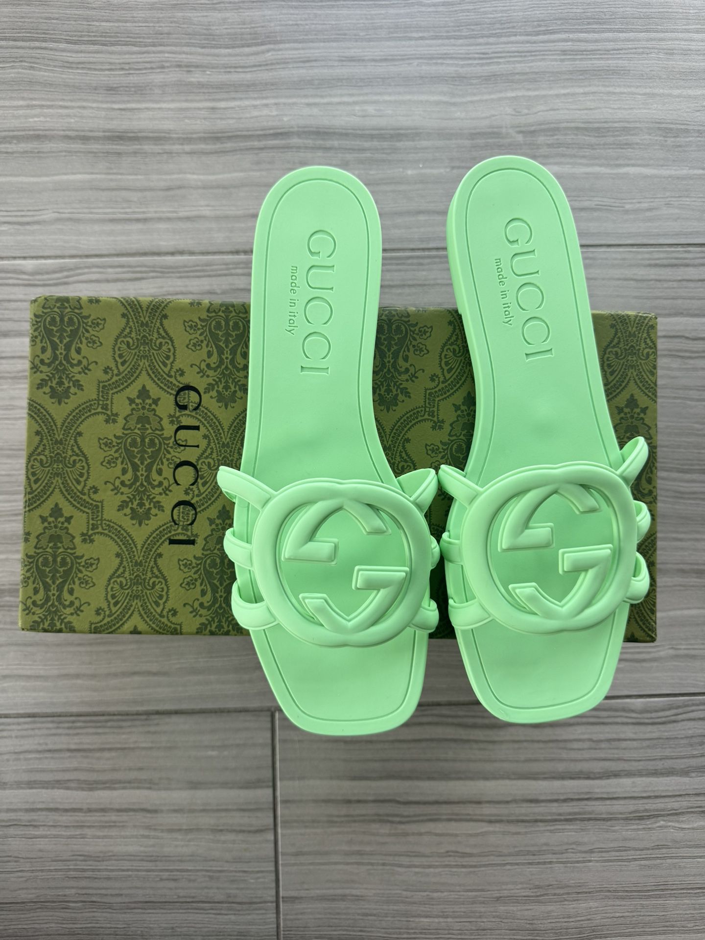 Gucci Rubber Slides Size 41