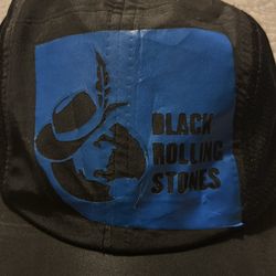 🧢 Black Rolling Stones Nylon Snap Mesh Snapback 🔥