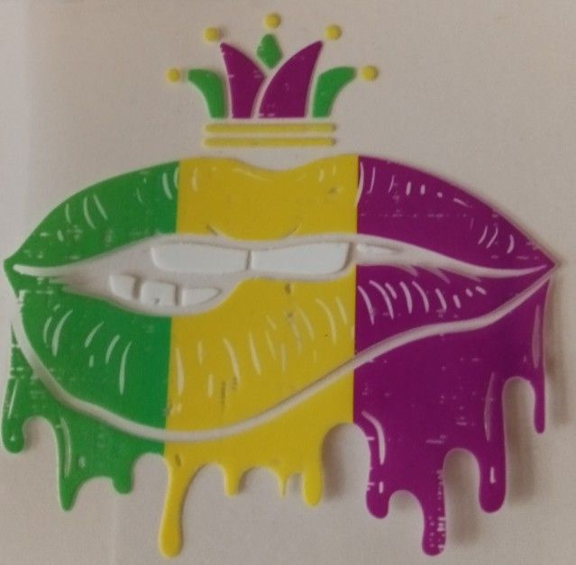 Colorful Drip DTF Transfer