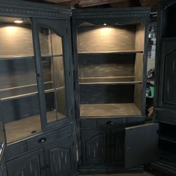 Oak Cabinets/Display Cases