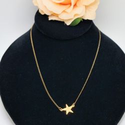 Vintage 12kt Gold star necklace