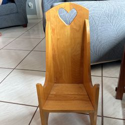 solid wood children's chair