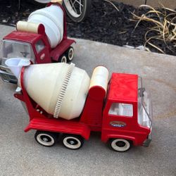 Vintage Tonka Trucks Pressed Steel Gas Turbine Cement Mixer Truck Nice Original