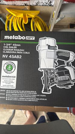 Metabo 13/4 roofing nailer new