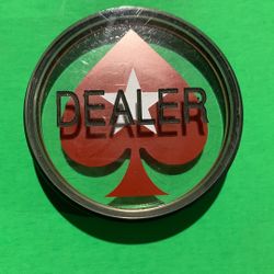 CASINO DEALER BUTTON TEXAS HOLDEM 