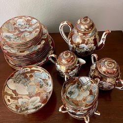Great Japan Shimizu Tea Set | 24 Piece Vintage Tea Set