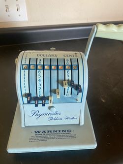 Paymaster ribbon writer