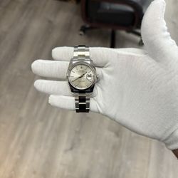 Rolex Datejust 116234 Silver Dial Stainless Steel Box Paper 36mm 2010