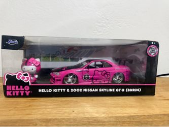 Jada Hello Kitty & 2002 Nissan Skyline GT-R (BNR34) Die-Cast Set