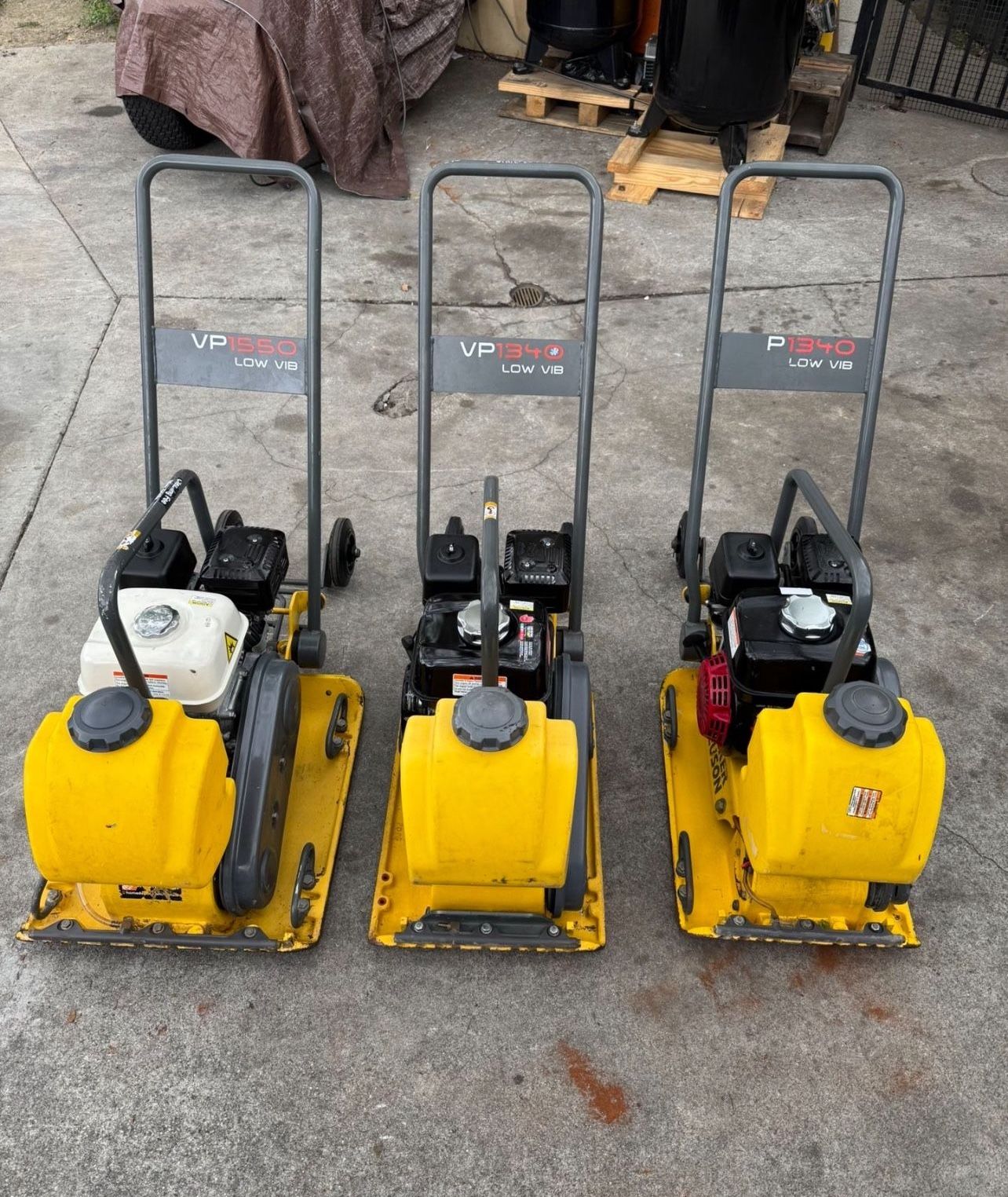 Wacker Neuson VP1550 23" x 19.5" Value Vibratory Plate with Wheel Kit Compactor Plate