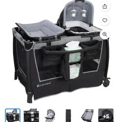 Baby Trend Pack And Play(black and grey)