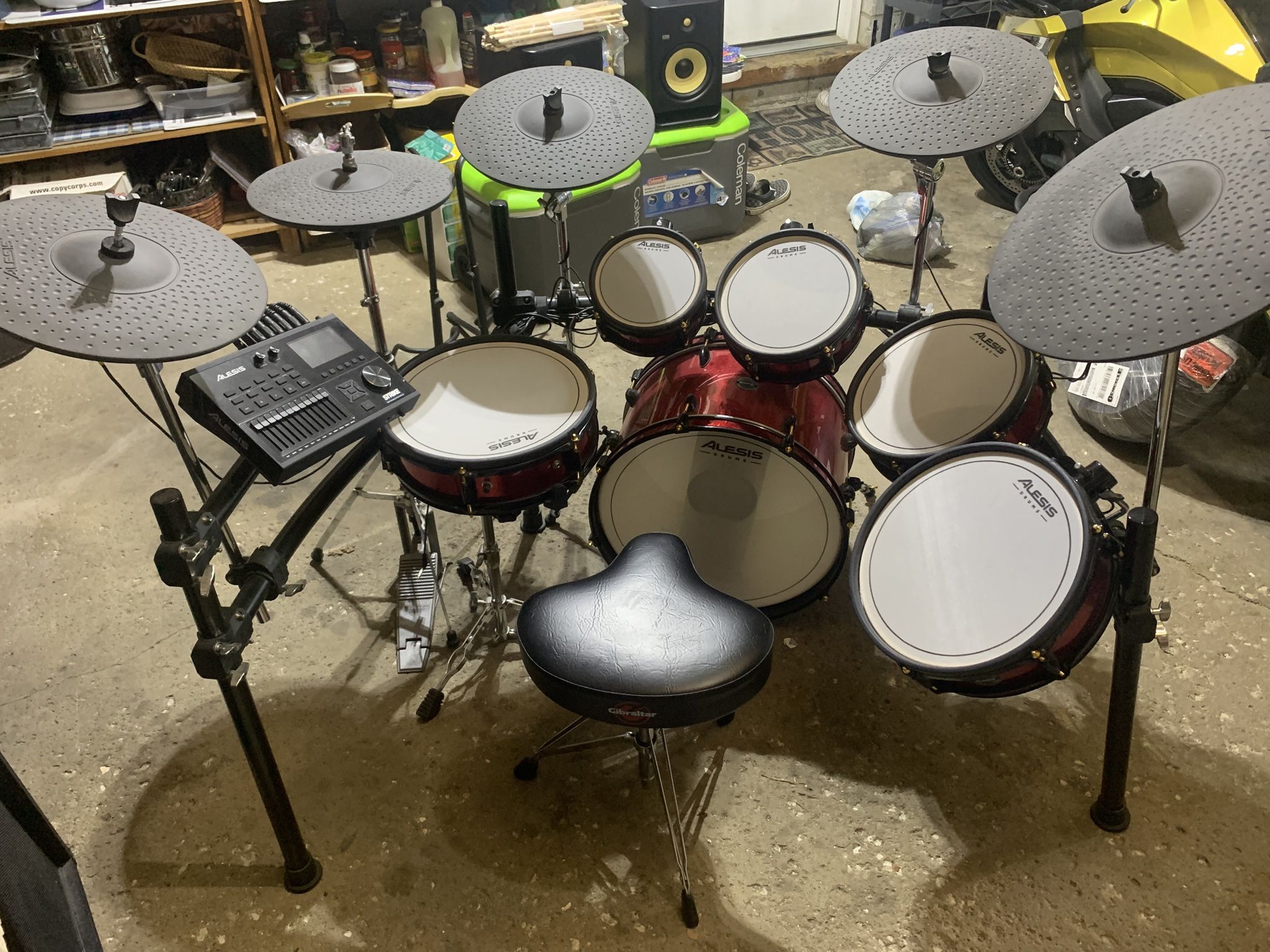 Drum Kit, Guitar Cab, Amp Head, Drum Amp