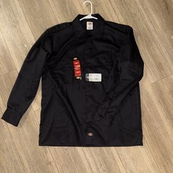 DICKIES MEN’S ORIGINAL FIT LONG SLEEVE TWILL WORK SHIRT