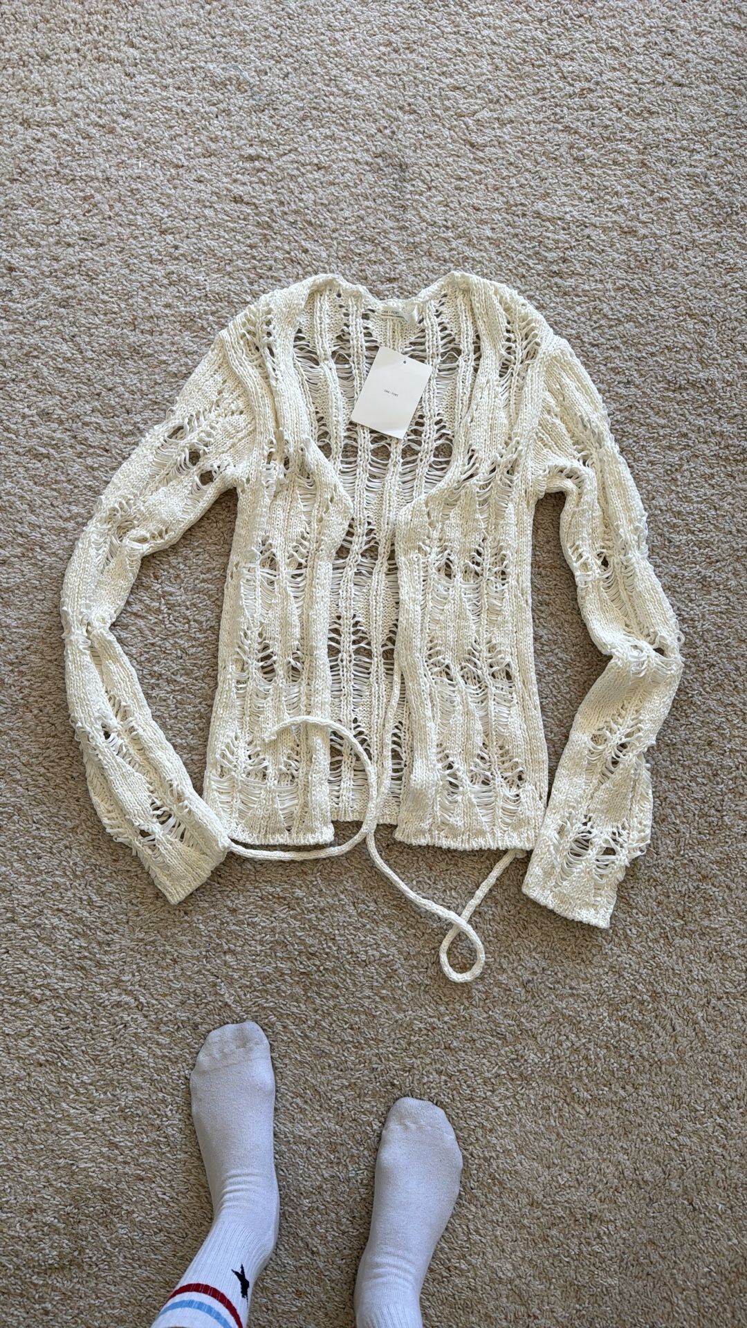 New White Cardigan 