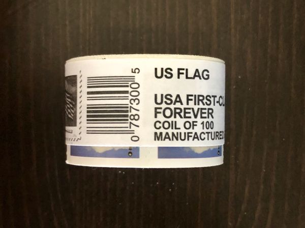 Roll of 100 USPS FOREVER® POSTAGE STAMPS Unused for Sale
