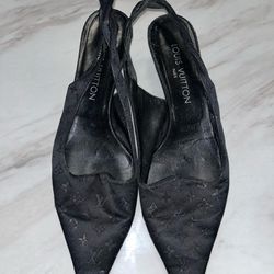 LV Black Heels - Size 38