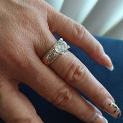 Anillo De Compromiso 14k