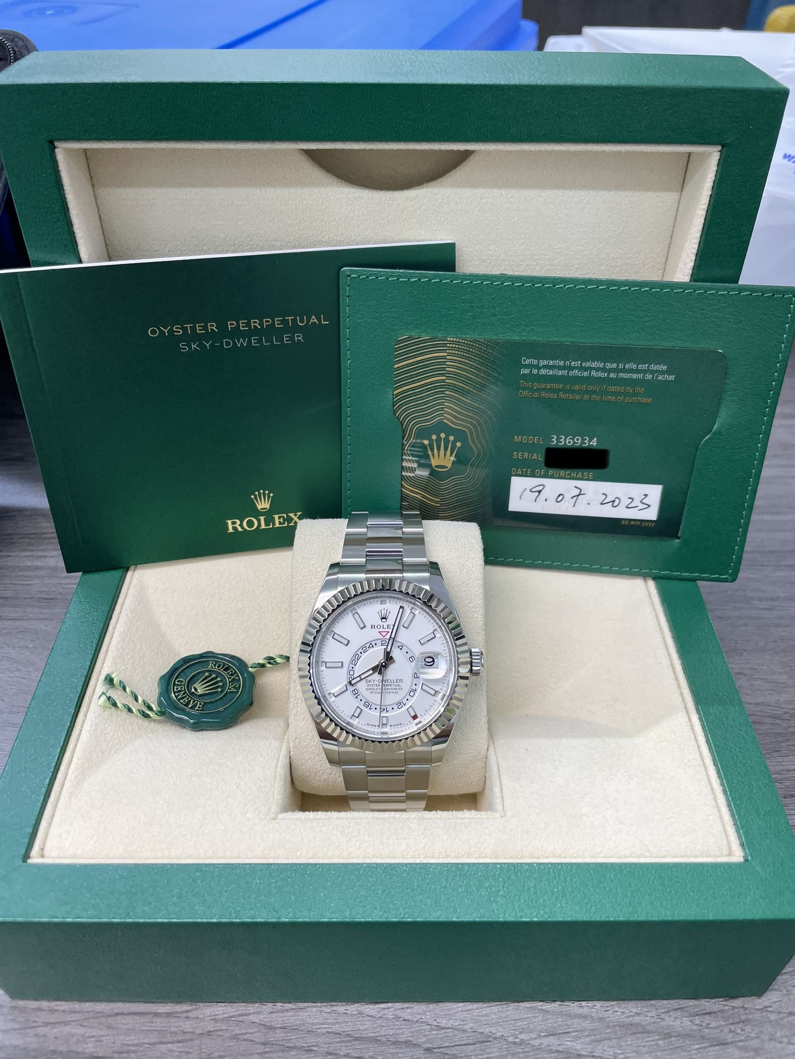 Rolex Skydweller White Dial