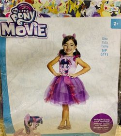 New My Little Pony toddler girls 2T Twilight Sparkle costume dress and ears headband