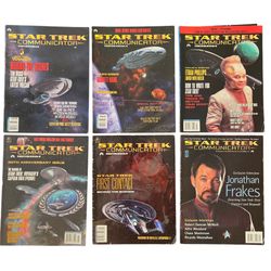 Star Trek Communicator Magazine 6 Issues Official Fan Club Vtg 1(contact info removed) 1997