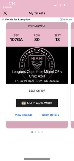 Messi First Game Intermiami Tickets 