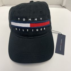 Tommy Hilfiger Tino Logo Baseball Cap Hat Twill OS Jumbo Logo - Brand New - NWT